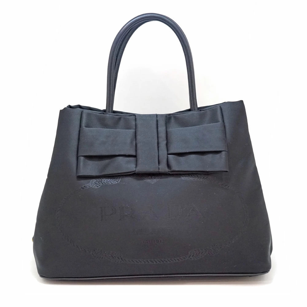 PRADA Rion Tote Bag Black Shoulder Handbag